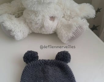 Beanie baby with tassels, girl or boy T.3/6 months