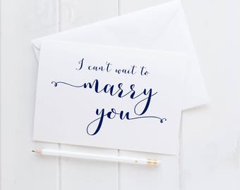 I Can't Wait To Marry You Wedding Card. I Can't Wait To Marry You Card. Wedding Card For Fiance. To My Fiance Card. Husband Card. Wife Card.