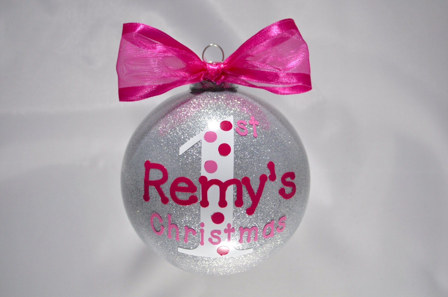 Baby’s First Christmas Ornament, Custom Baby Photo Ornament...