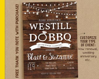 Rustic Vow Renewal Invitation InvitationWe Still Do We Rustic Vow Renewal Invitation InvitationWe Still Do We