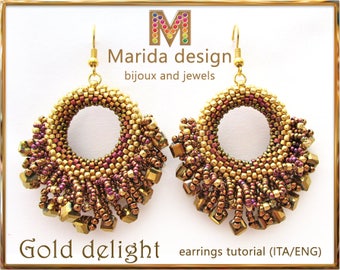 Tutorial "Gold Delight" earrings