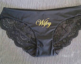 Bride underwear - Personalized Panties - Underwear - Lingerie - Birthday Present for her - Bride Panties