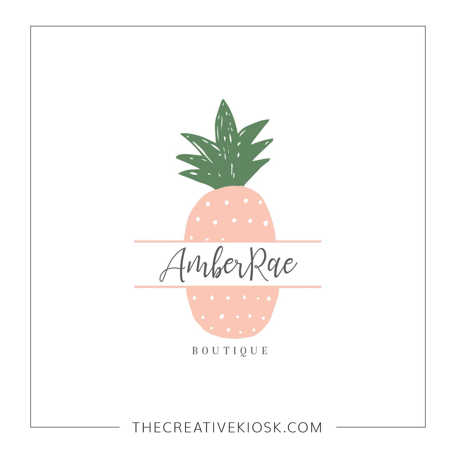 cute-pineapple-logo-instant-download-logo-diy-logo-design