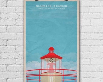 Moonrise Kingdom Poster. Wes Anderson Poster. Movie Art Print. Wall Decor Poster. Pop Culture and Modern Home Decor Poster. Item No. 274