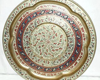 Vintage Metal Tray,Metal Serving Tray,Daher,Appetizer Tray,Cottage,Bohemian,Hippie,Serving Platter,Tin Tray, Serving Tray,Boho,Daherware,Tin