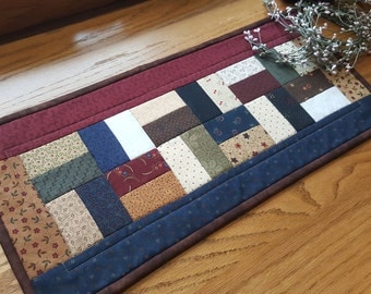 Quilted Table Runner / Table Topper / Primitive Table Runner/ Handmade
