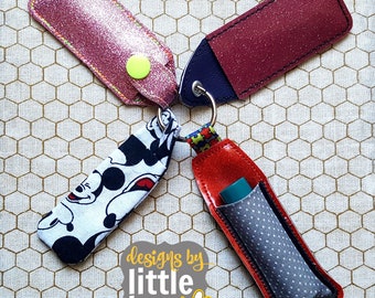 lip balm holder *VaLuE pack!* bonus, sale SET - pocket & scrap buster project - in the hoop project - machine embroidery design - 04 07 2017