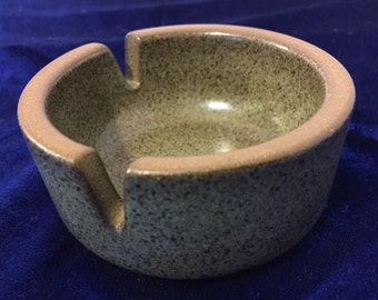 Ceramic Stoneware Ashtray Heath Pottery Green