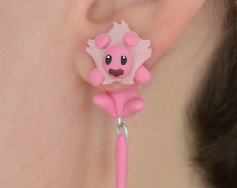 Leon earring, inspired in Steven Universe. Select 1 single earring or a pair (2 in ''quantity'')