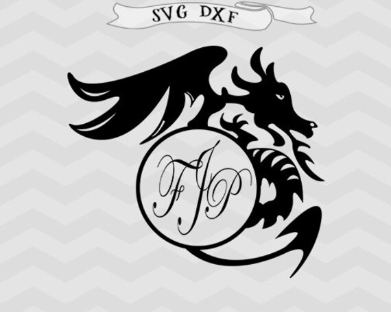 Download Dragon svg Dragon monogram svg Boy monogram svg Dragon ...