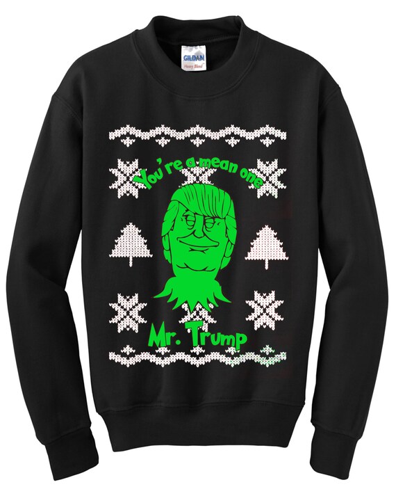 Adult Unisex Donald Trump Make Christmas Great Again Ugly Christmas Sweater Crewneck Sweatshirt
