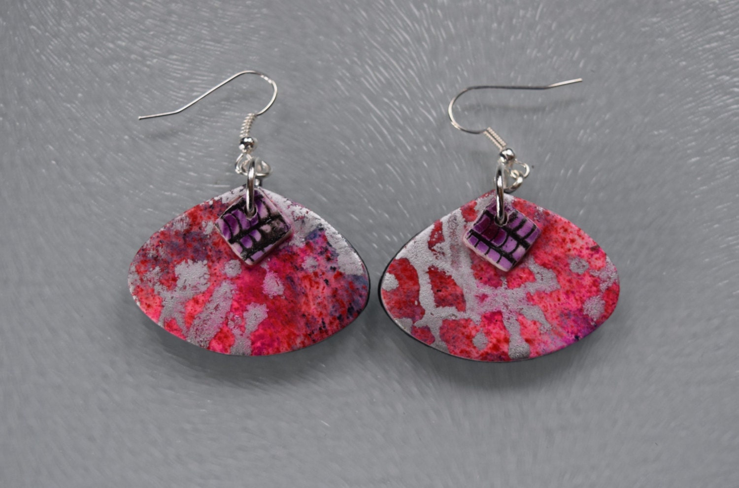 Handmade polymer clay earrings