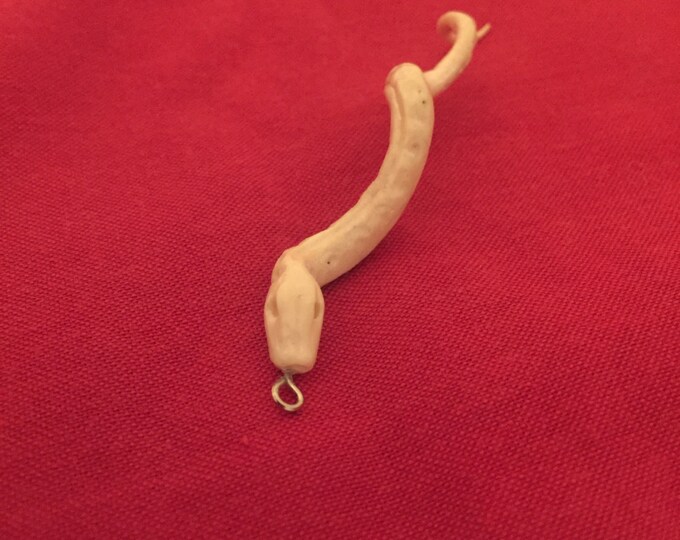 Unique bone snake as a suspension. Was made of real deer horn.
