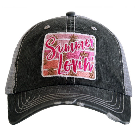 Summer Lovin Beach Trucker Hat Distressed Trucker Hat