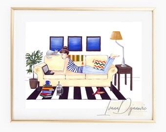 Fashion illustration print