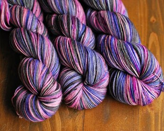 Feed Her Chocolate, Hand Dyed Yarn, SW Sock
