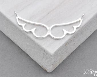 925 Sterling Silver wings, wings pendant, wings charms, silver wings, wing, angel wings, angel, Guardian angel