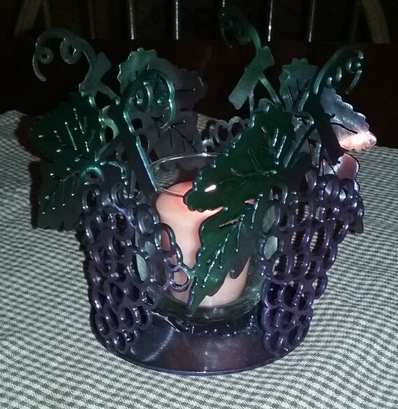 Grape Cluster Votive Candle HolderTable CenterpieceHome
