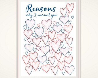 Paper Anniversary Gift For Him - Anniversary Gifts For Men, For Women, For Couples, 1st Anniversary Gift For Husband, PRINTABLE Birthday