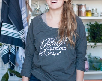 North Carolina Pullover Sweatshirt, Charcoal Gray