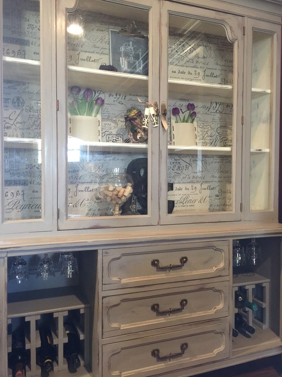 Sold Made To Order Vintage Wine Hutch//Farmhouse