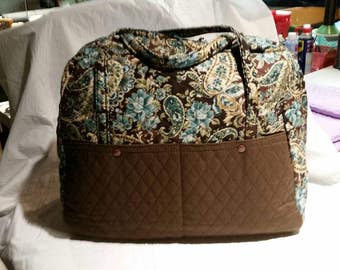 Quilted weekender bag