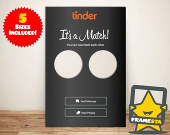 It's A Match! Tinder Prop (Digital File Only) Tinder Engagement Party