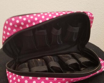 Gorgeous pink essential oil travel case bag