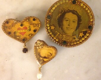 Collection of John Wind's Maximal Art pins/brooches