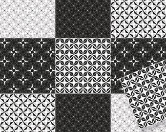 DOMINO Tutti Frutti - 10 square vinyl tile stickers. [6x6 inch] made and packed in France. Tiling, furniture, DIY.