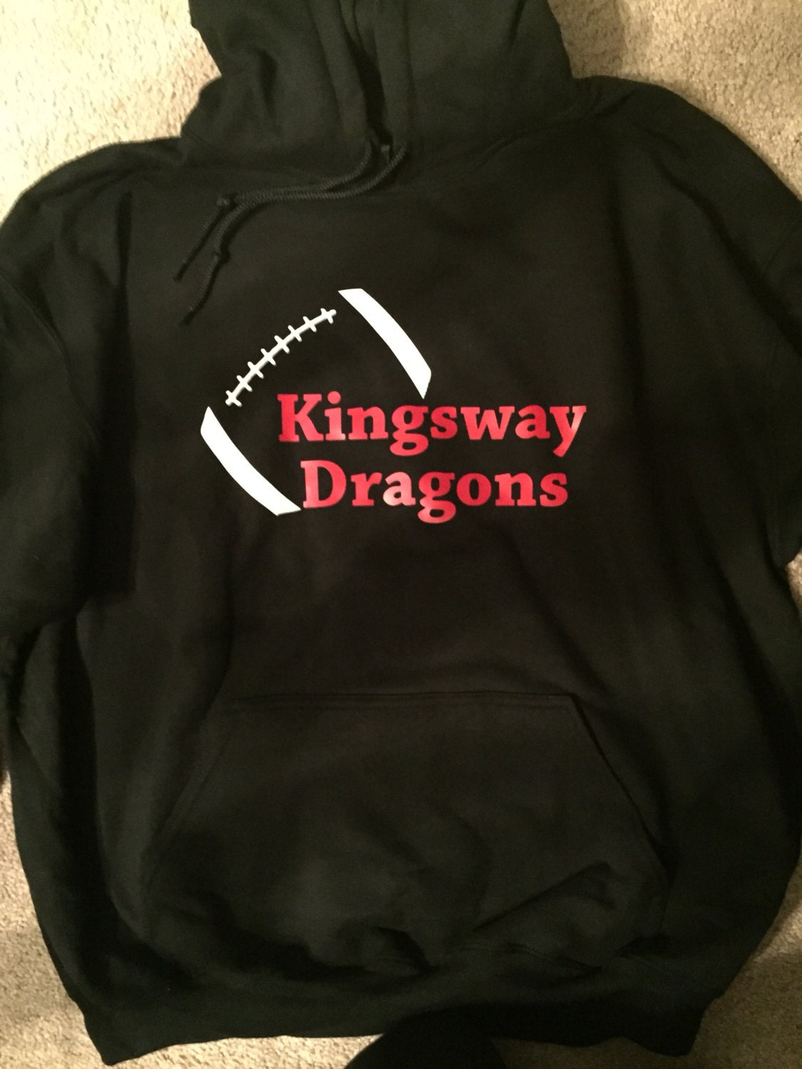 Football Personalized hoodie name and number on the back