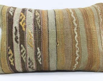 Extra long lumbar pillow | Etsy - Faded striped kilim pillow made by Sarikaya Turkish kelim kissen embroidery  kilim pillow extra long lumbar pillow 16x24 Turkish pillows 713