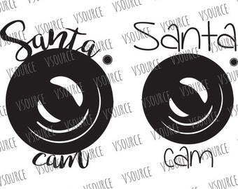 Svg - Santa Cam SVG - Santa Cam File - Santa Cam SVG File - Santa Cam Cut File - Santa Cam Ornament SVG - Santa Cam Decal File