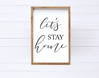 Lets stay home | Etsy
