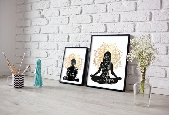 Yoga Wall Art yoga print yoga poster yoga wall art namaste print Yoga Wall Art yoga print yoga poster yoga wall art namaste print