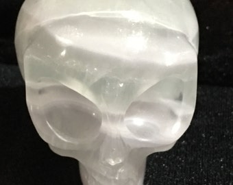 Natural Fluorite Crystal Alien Skull