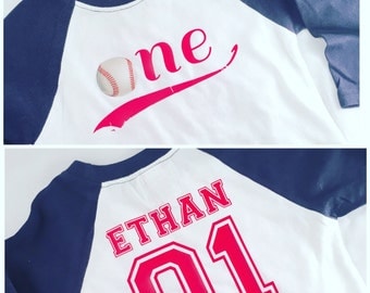 Baseball Birthday Shirt, Baseball Birthday Raglan, Vintage Baseball, Baseball Theme Birthday
