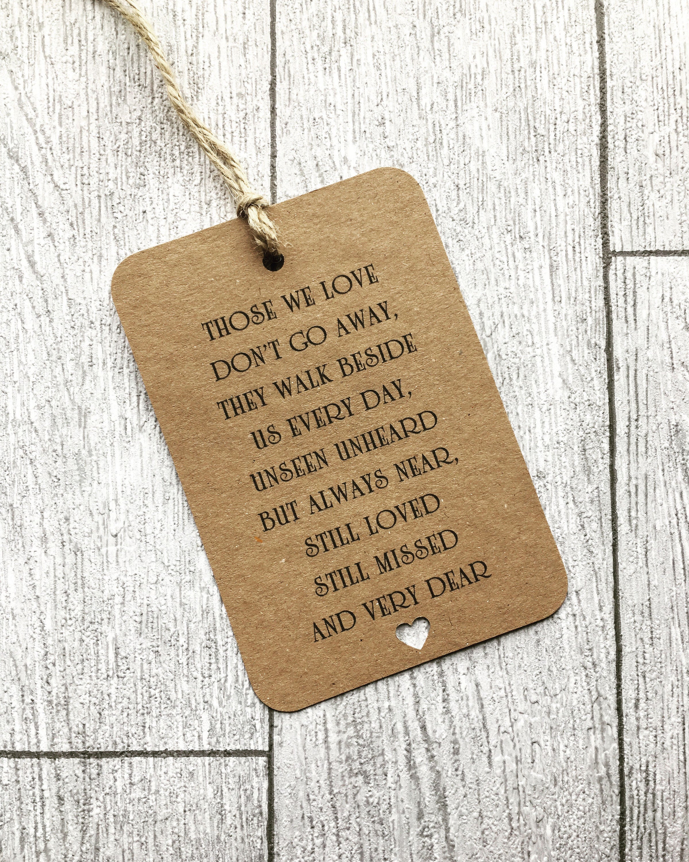 Absent friends tag family tag wedding poem tag wedding