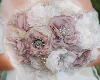 bridal bouquet, brooch, wedding bouquet, wedding bouquet, bridal flowers, fabric flowers, fabric bouquet, bridal bouquets ramos,