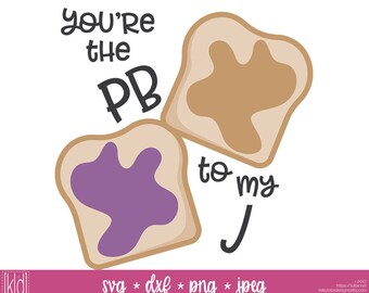 PB and J svg - PB and J Bff - Kids svg - Best Friend svg - Quote svg - svg Sayings - Peanut Butter Jelly - Peanut Butter and Jelly