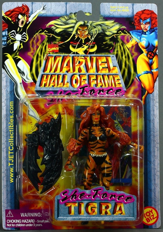 Tigra Marvel Hall of Fame She-Force Action Figure MOC Toy Biz