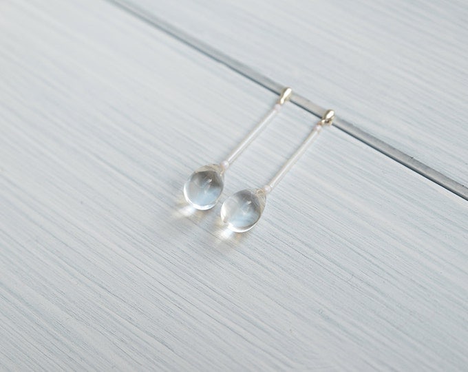 long white drop earrings, bride earrings - 20's inspired - wedding earrings - gifts for her