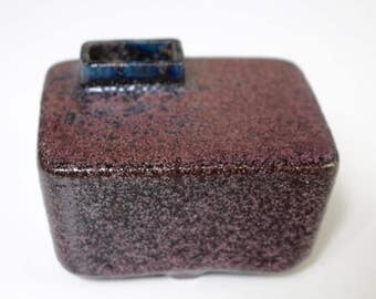 Pieter Groeneveldt 151: Vintage Modernist / Brutalist Dutch Pottery, Ceramic Ikebana or Chimney Vase - UK Seller