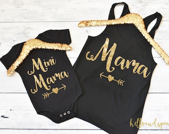Mommy and Me Outfit, Mommy and Daughter Shirts, Womens Tank Top, Mom Shirt, Mommy and Me Photos, Mini Mama Shirt