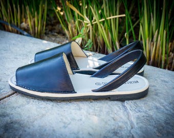 Avarca Sandali Donna In Pelle Menorquina – Scarpe Estive In Pelle Scamosciata Con Micro Glitter, Cinturino Al Tallone, Suola Antiscivolo, Fatte In Spagna - 3