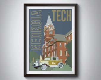 Georgia Tech | Travel Poster | Instant Download