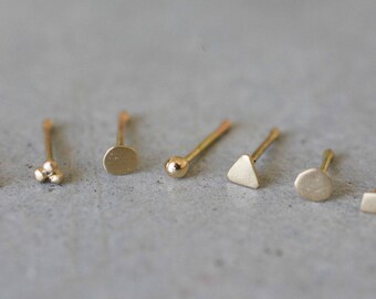 14k gold nose stud, solid gold nose ring, 14k gold nose ring, 14k tiny gold nose stud, tiny gold nose stud, nose stud gold, nose ring stud