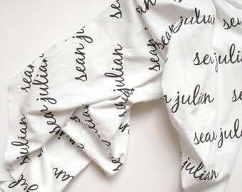 Personalized Swaddle | Personalized Baby Swaddle, Personalized Newborn Swaddle, Personalized Baby Gift, Receiving Blanket, Baby Reveal