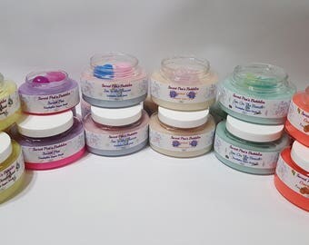 Emulsified Sugar Scrubs, Sugar Scrubs, Georgia Peach, Enchanted Orchid, Sex on the Beach, Sex in the Shower, Sweet Pea, Sweet Wonderland