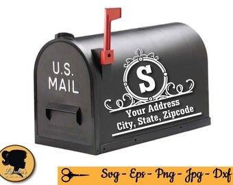 Mailbox design set Svg - Mailbox design set Silhouette (zipped .eps .pdf .dxf .svg and .studio file) vector cutting files